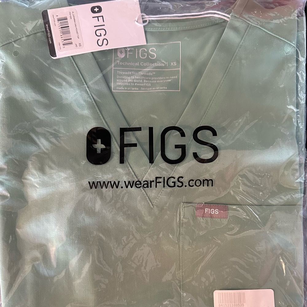 Figs Jade Catarina One-Pocket Scrub Top